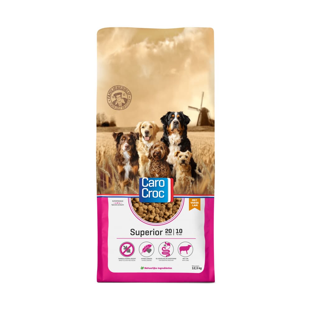 CaroCroc Hondenvoer Droog Superior 12,5 kg