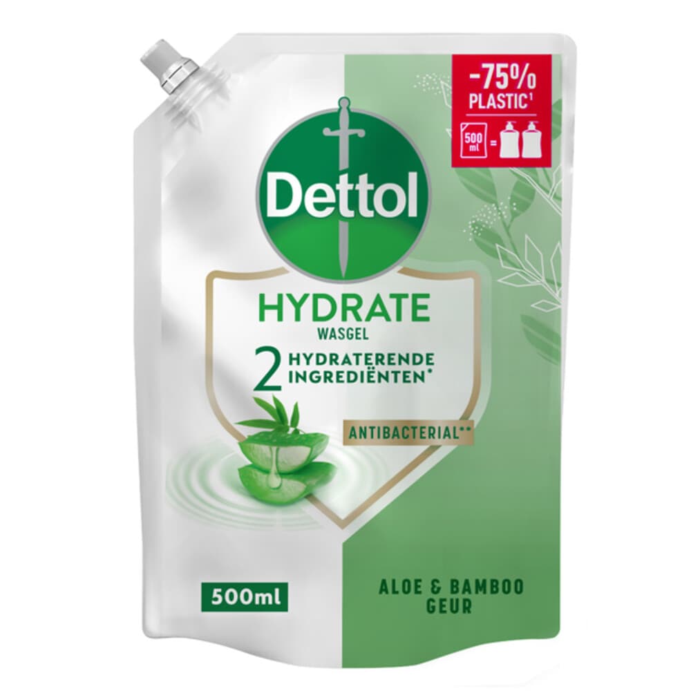 Dettol Refill Handzeep Hydrating Aloe Vera 500 ml