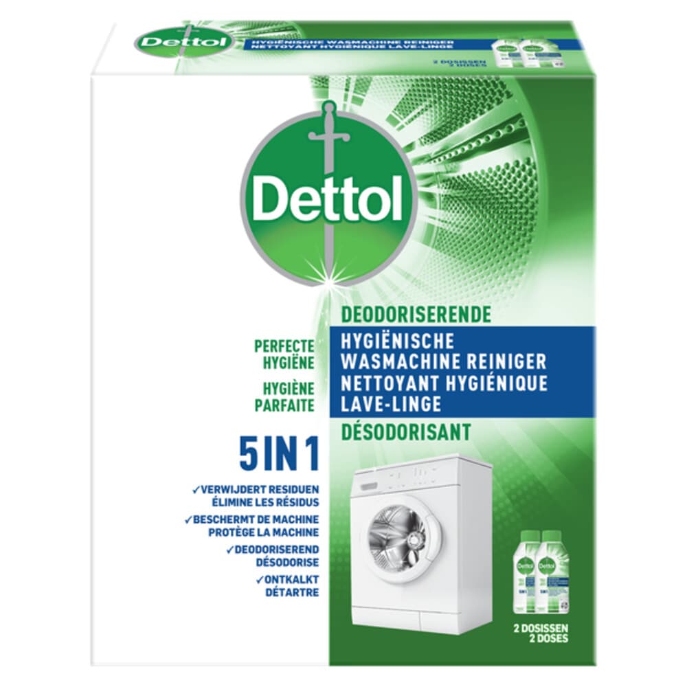 2x Dettol Wasmachine Reiniger Duo 500 ml