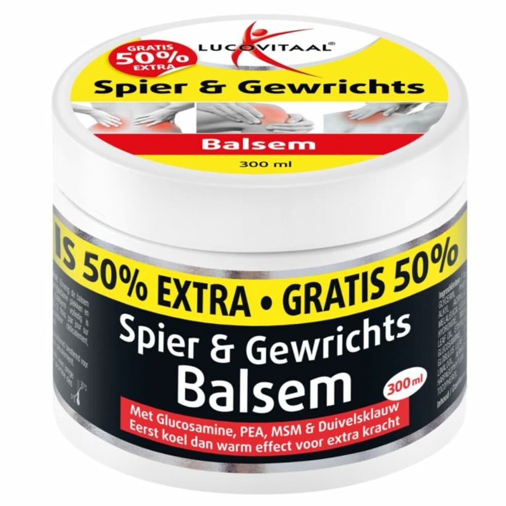 3x Lucovitaal Spier&Gewrichtsbalsem 50% Extra 300 ml