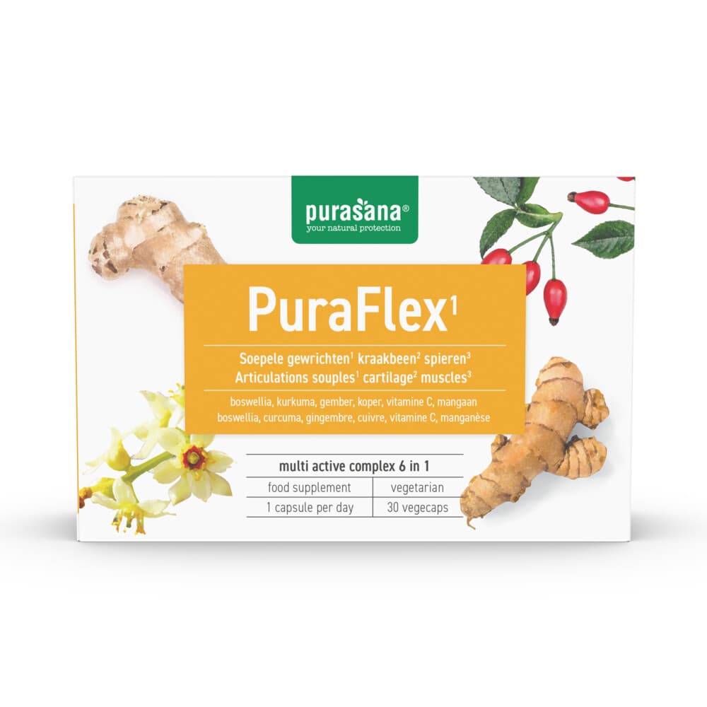 Gratis Verzending: 3x Purasana PuraFlex 30 capsules