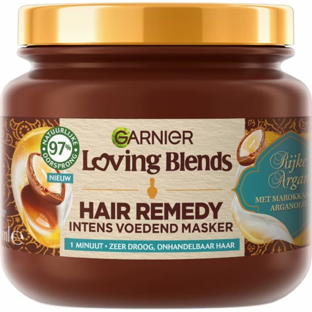 3x Garnier Loving Blends Rijke Argan Haarmasker 340 ml