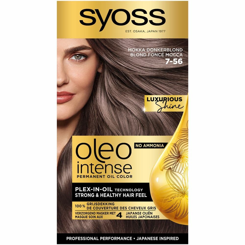2x Syoss Oleo Intense Haarverf 7-56 Mokka Donkerblond