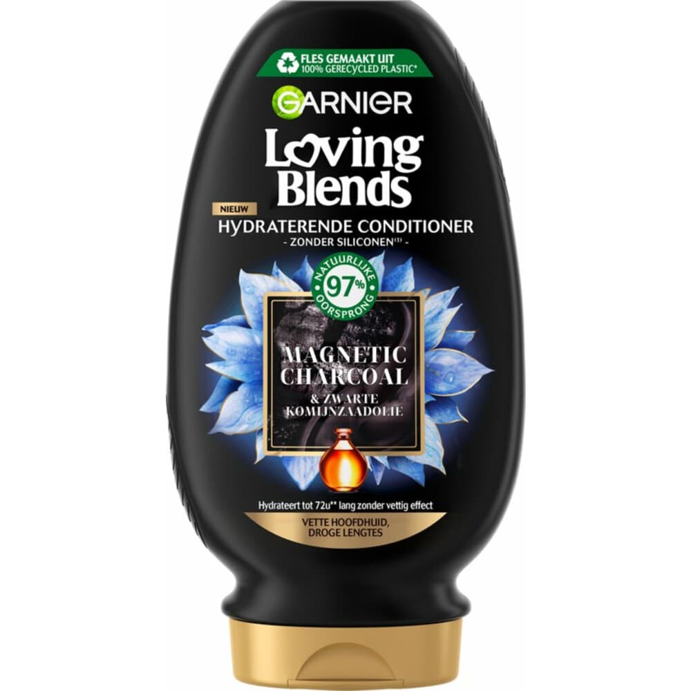 1+1 gratis: Garnier Loving Blends Magnetic Charcoal Conditioner 250 ml