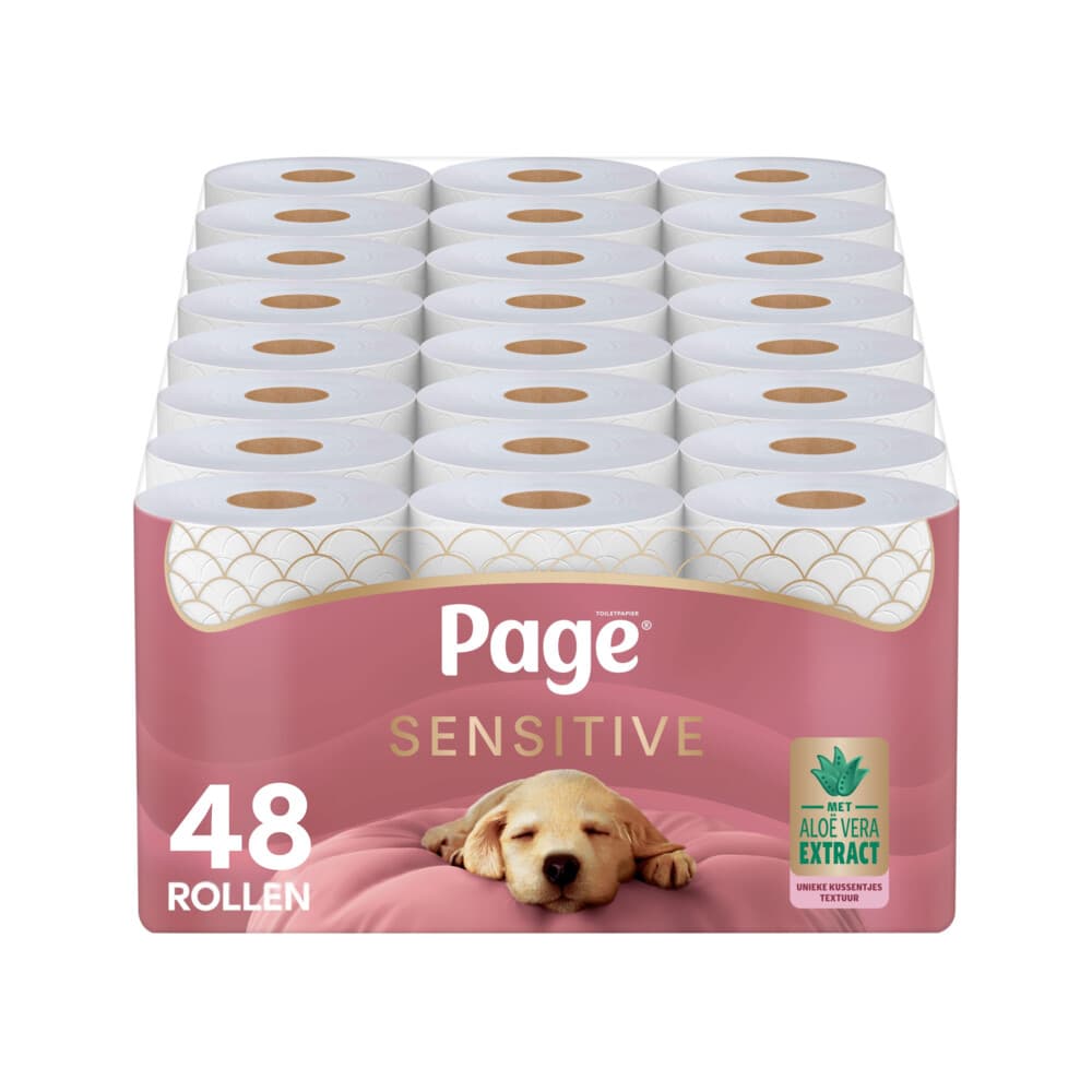 3x Page Toiletpapier Sensitive Aloe Vera 3-laags 16 stuks