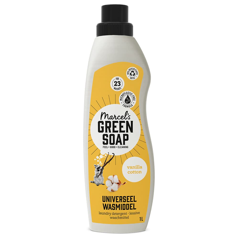Marcel's Green Soap Wasmiddel Katoen&Vanille 23 Wasbeurten 1 liter