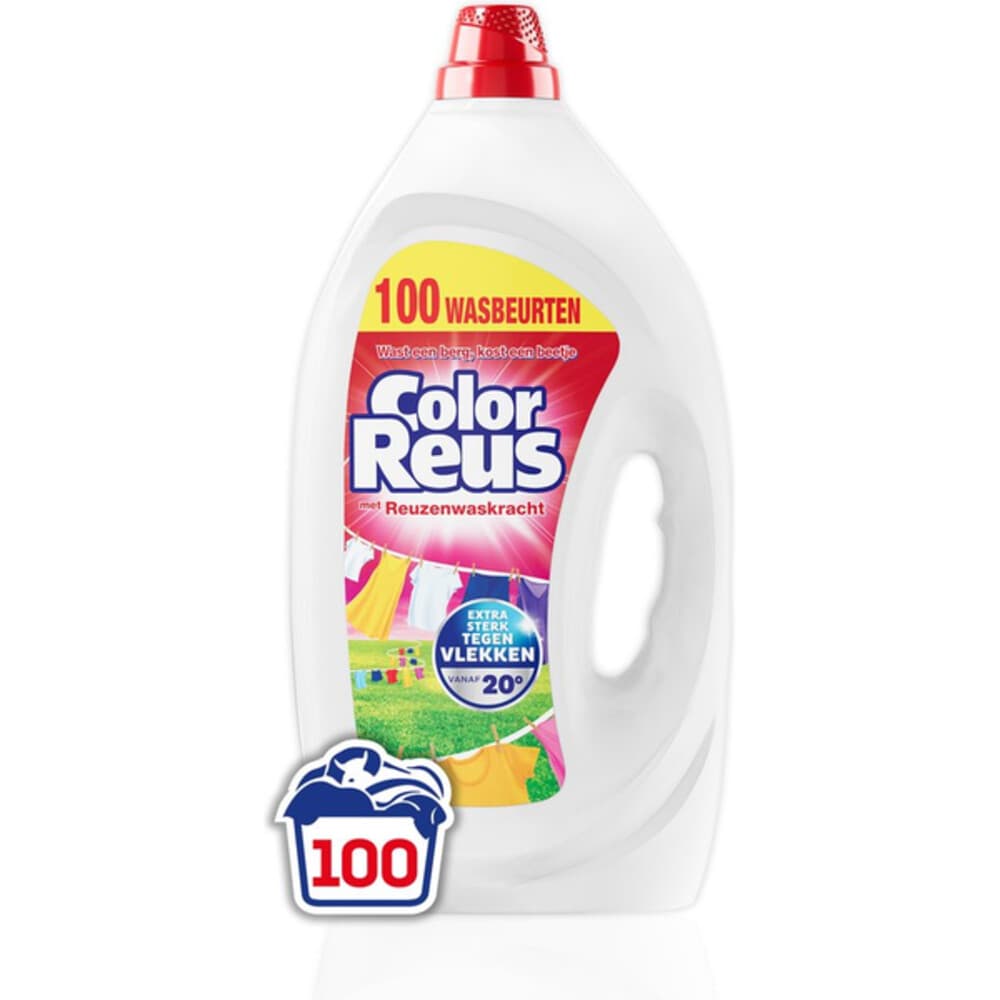 Witte Reus Vloeibaar Wasmiddel Color Reus 100 wasbeurten 4,5 liter