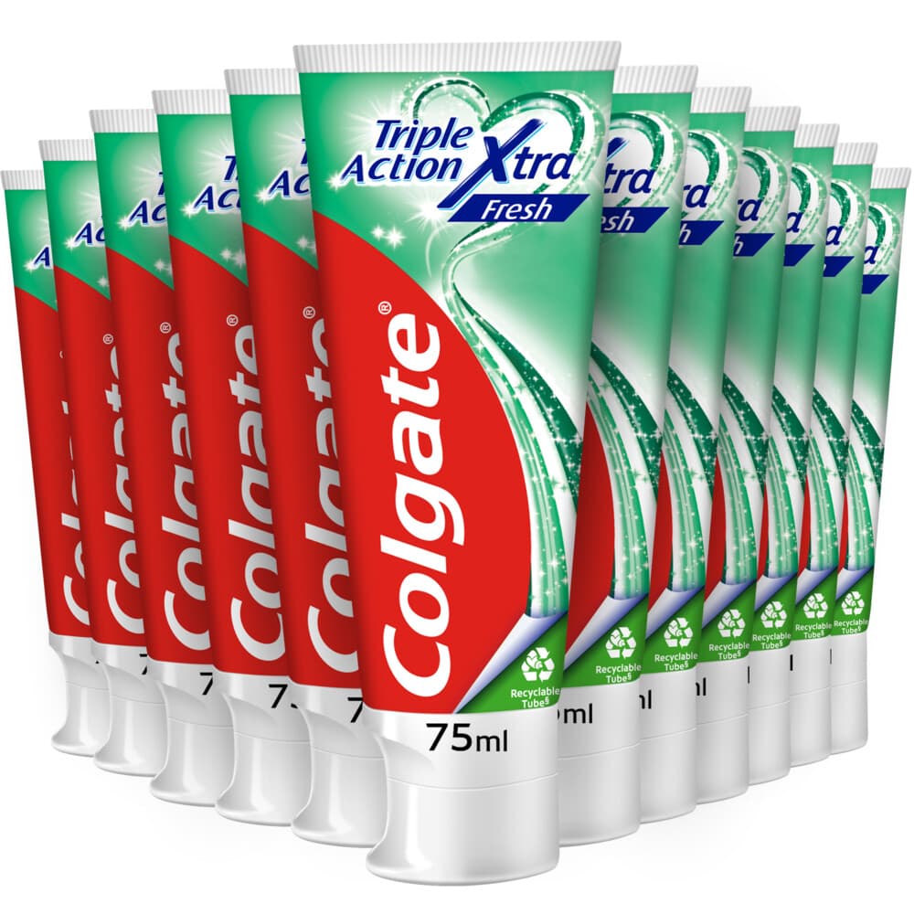 12x Colgate Tandpasta Triple Action Extra Fresh 75 ml