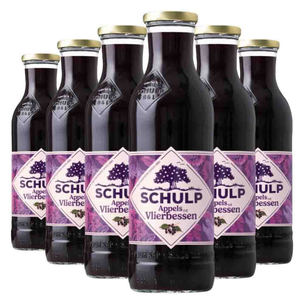 Schulp Appel&Vlierbessensap Ambachtelijk 6 x 0,75 liter