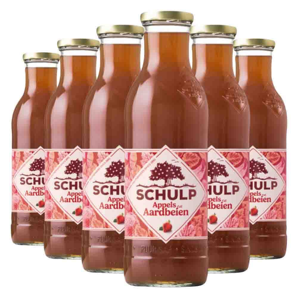 Schulp Appel&Aardbeiensap Ambachtelijk 6 x 0,75 liter