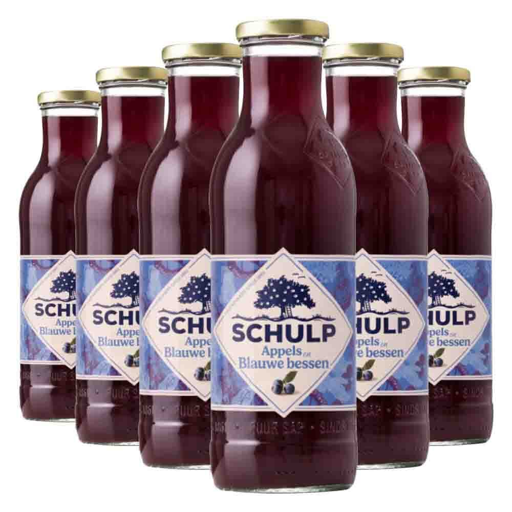 Schulp Appel&Blauwe Bessensap Ambachtelijk 6 x 0,75 liter