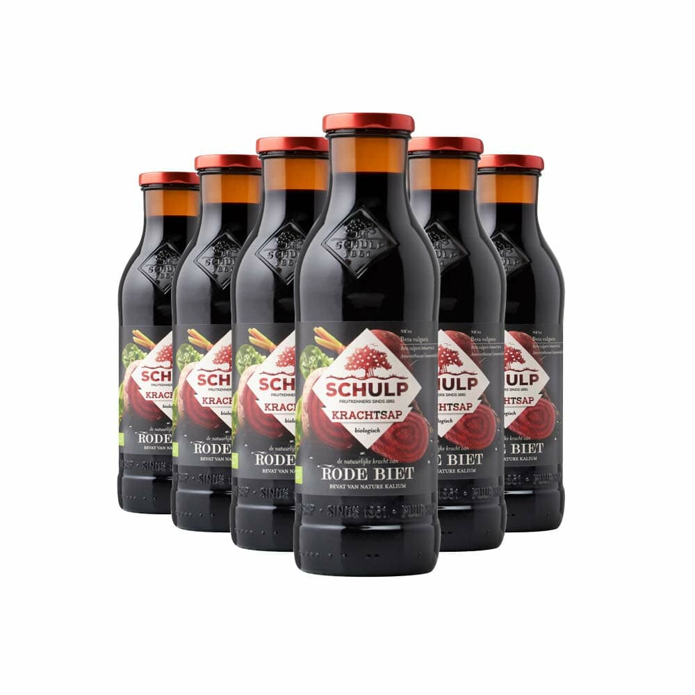Schulp Rode Bietensap Puur Krachtsap Biologisch 6 x 0,75 liter