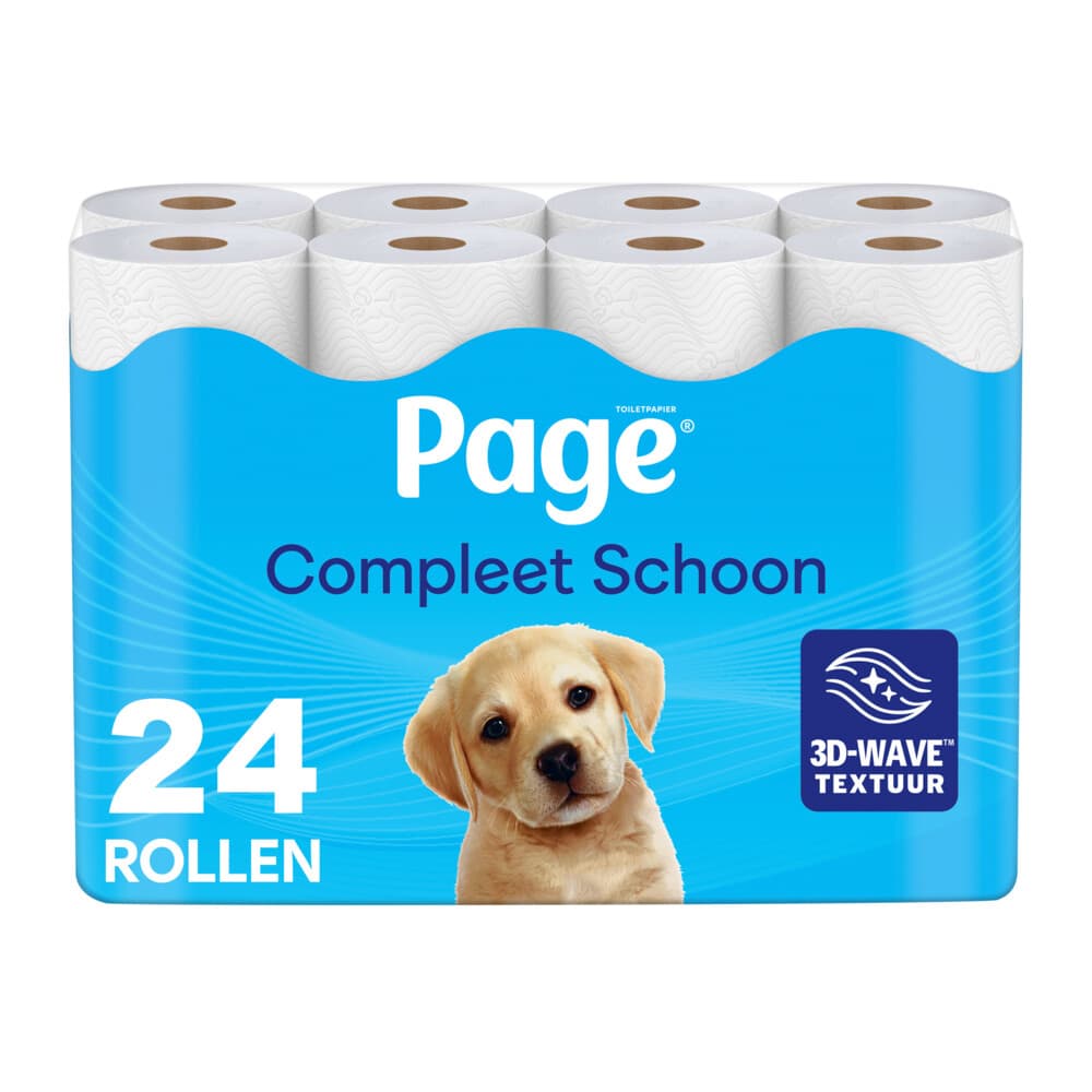 2e halve prijs: Page Toiletpapier Compleet Schoon 2-laags 24 stuks