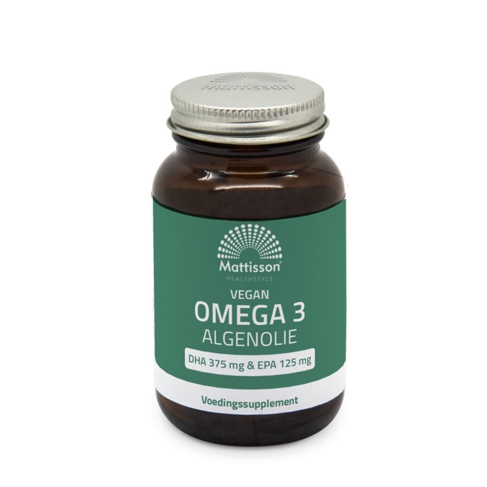 Gratis Verzending: Mattisson HelathStyle Vegan Omega 3 Algenolie 375 DHA 125 EPA 60 vegacapsules