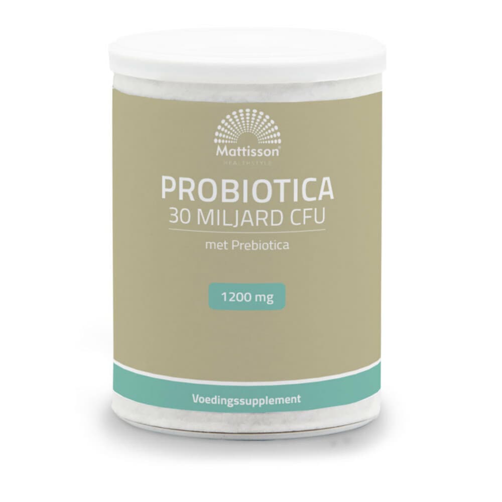 Gratis Verzending: Mattisson Probiotica 30 Miljard CFU 1200mg 125 gr