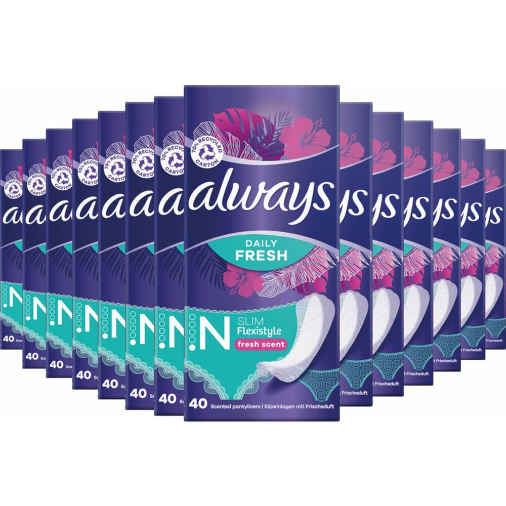 14x Always Inlegkruisjes Fresh Flexistyle 40 stuks