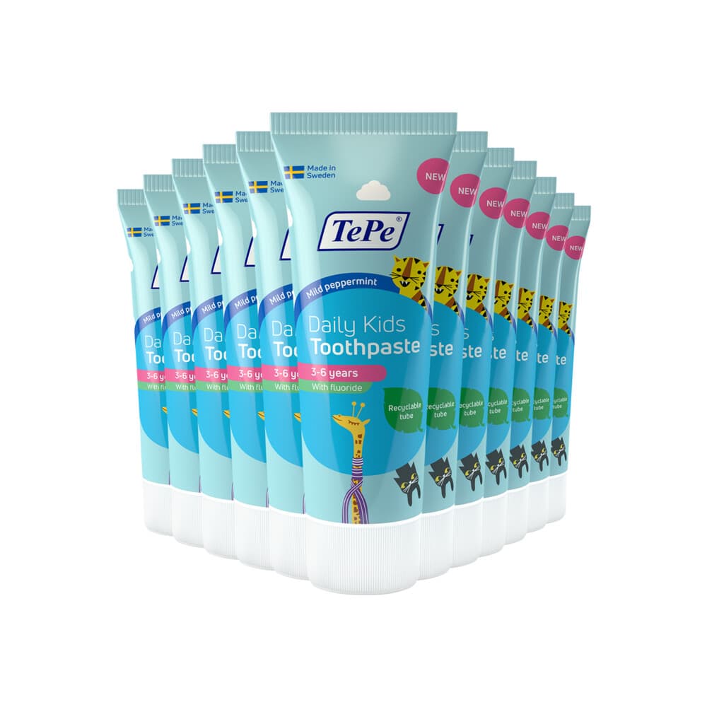 12x TePe Tandpasta Daily Kids 75 ml