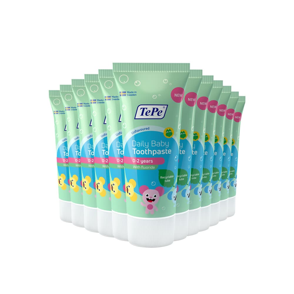 12x TePe Tandpasta Daily Baby 50 ml