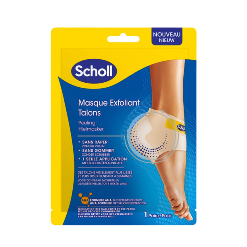 3x Scholl Expert Care Peeling Hielmasker 1 paar