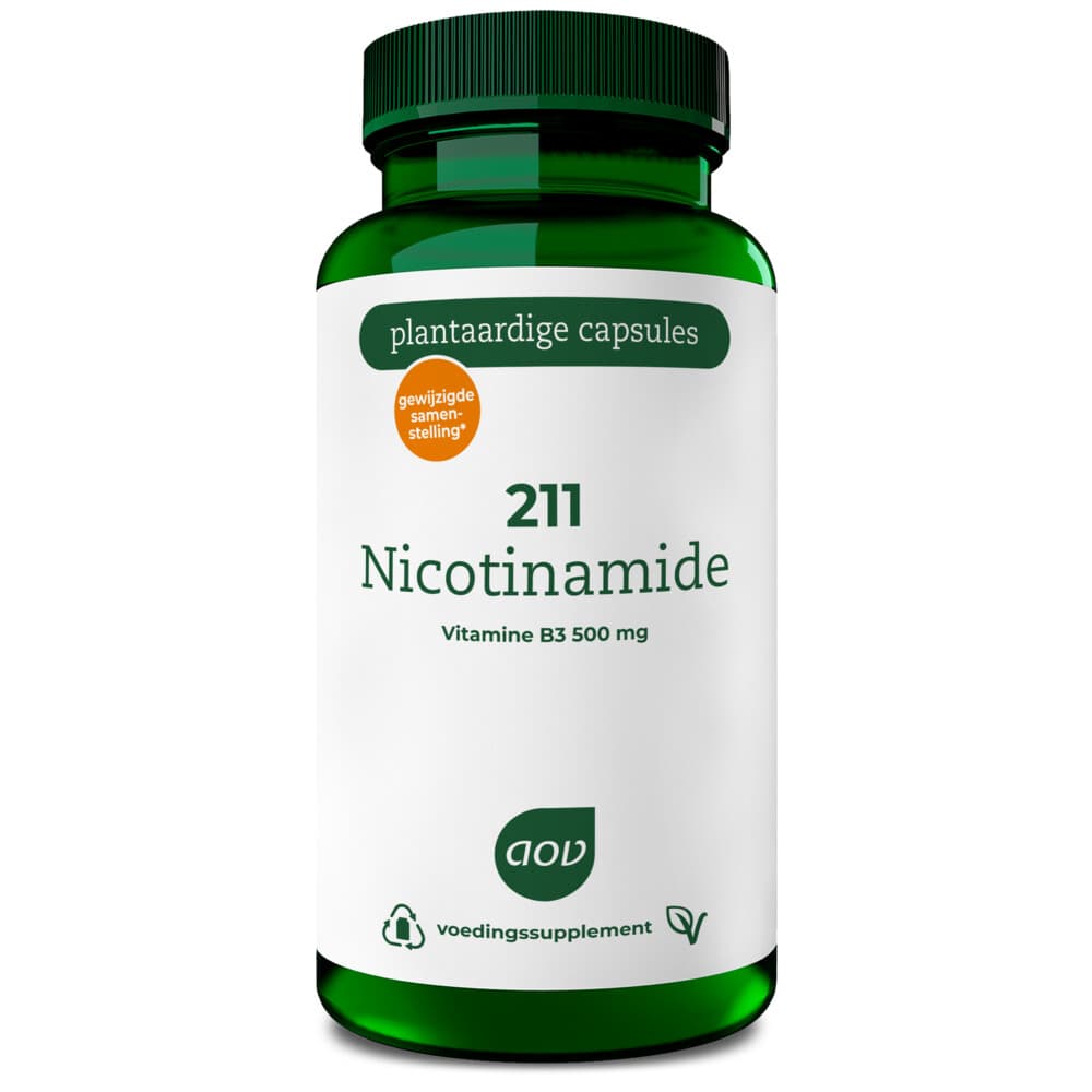 Gratis Verzending: 2x AOV 211 Nicotinamide (500 mg) 60 vegacapsules