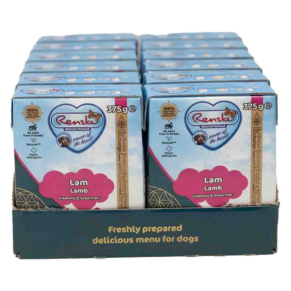 12x Renske Vers Graanvrij Tetra Hondenvoer Nat Lam 375 gr