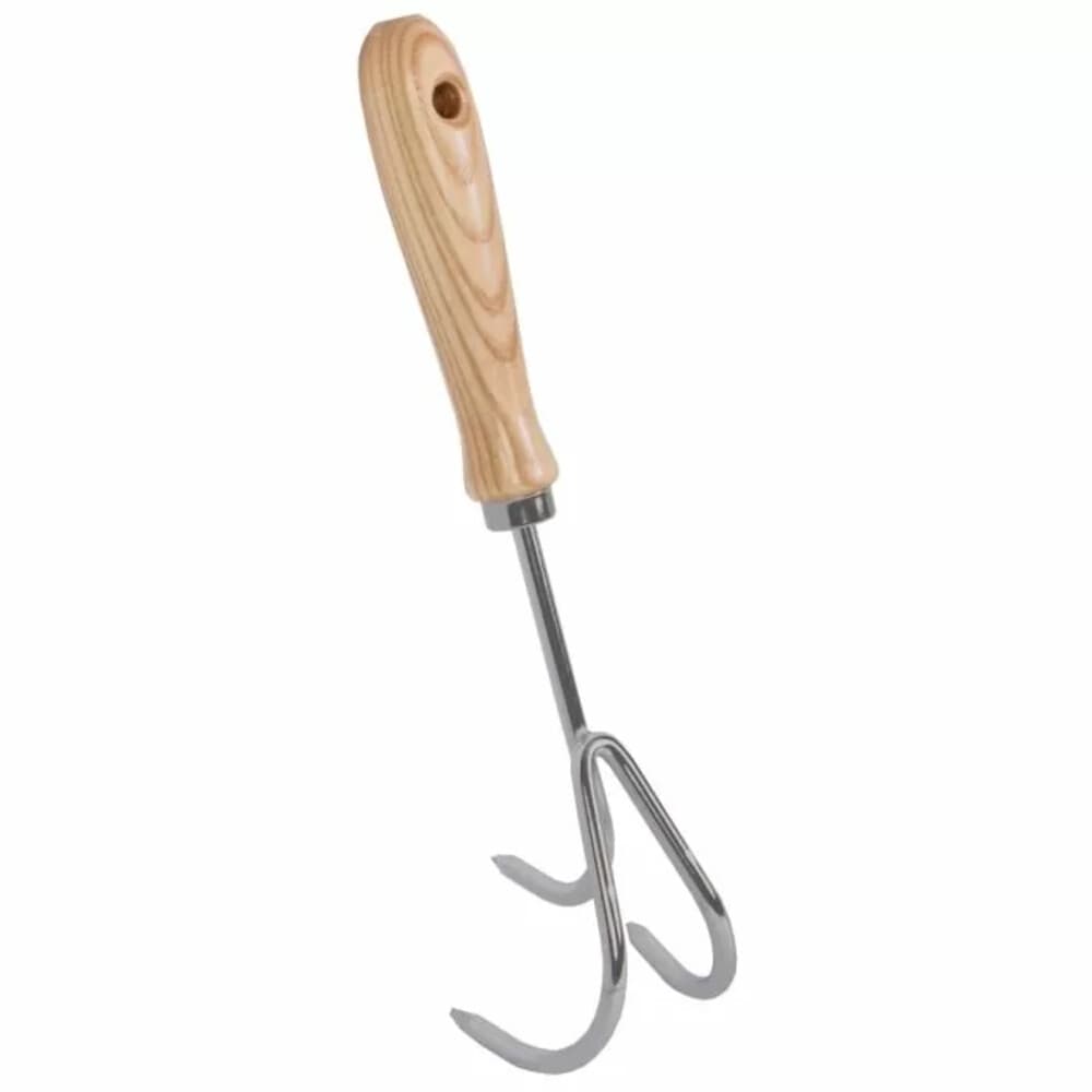 Talentools Handkrabbertje 3 Tands met Houten Steel