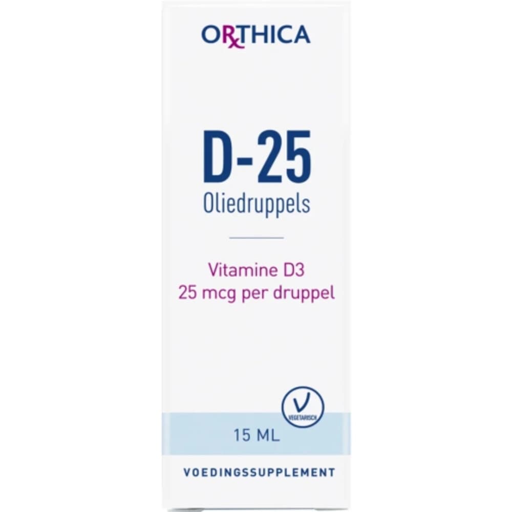 Gratis Verzending: Orthica Vitamine D-25 Oliedruppels 15 ml
