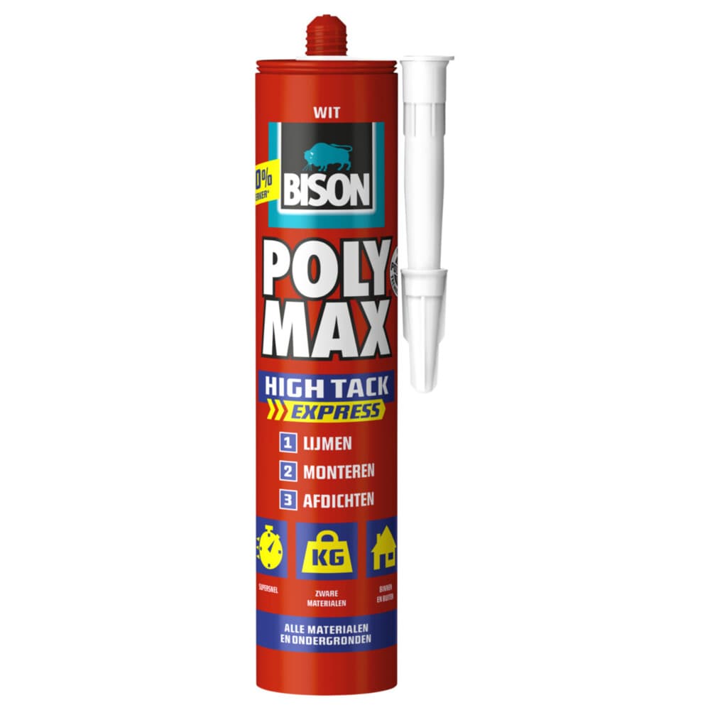 Bison Poly Max® High Tack Express Wit 440 gr