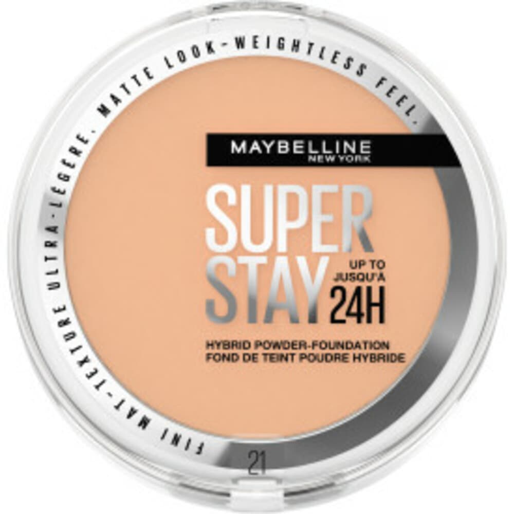 1+1 gratis: Maybelline SuperStay 24H Hybrid Poeder Foundation 21 9 gr