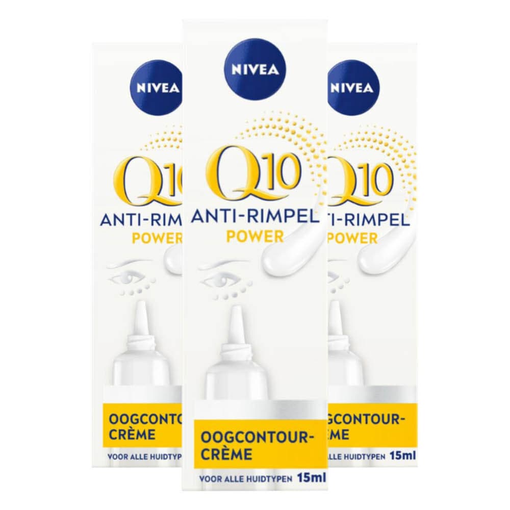 3x NIVEA Oogcontourcrème Q10 Anti-Rimpel 15 ml