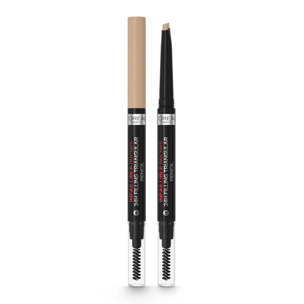 2x L'Oréal 24H Brow Filling Triangular Pencil 7.0 Blonde 1 ml