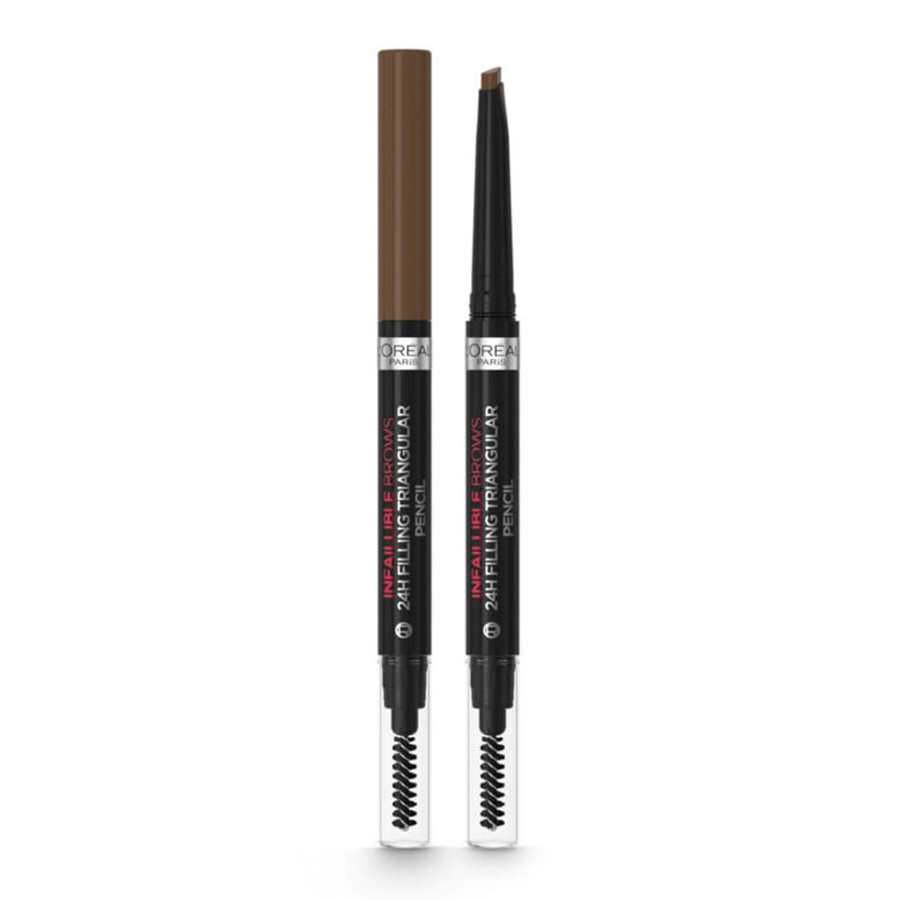 2x L'Oréal 24H Brow Filling Triangular Pencil 5.0 Light Brunette 1 ml