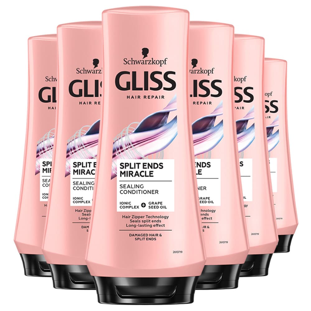 6x Gliss Split End Conditioner 200 ml