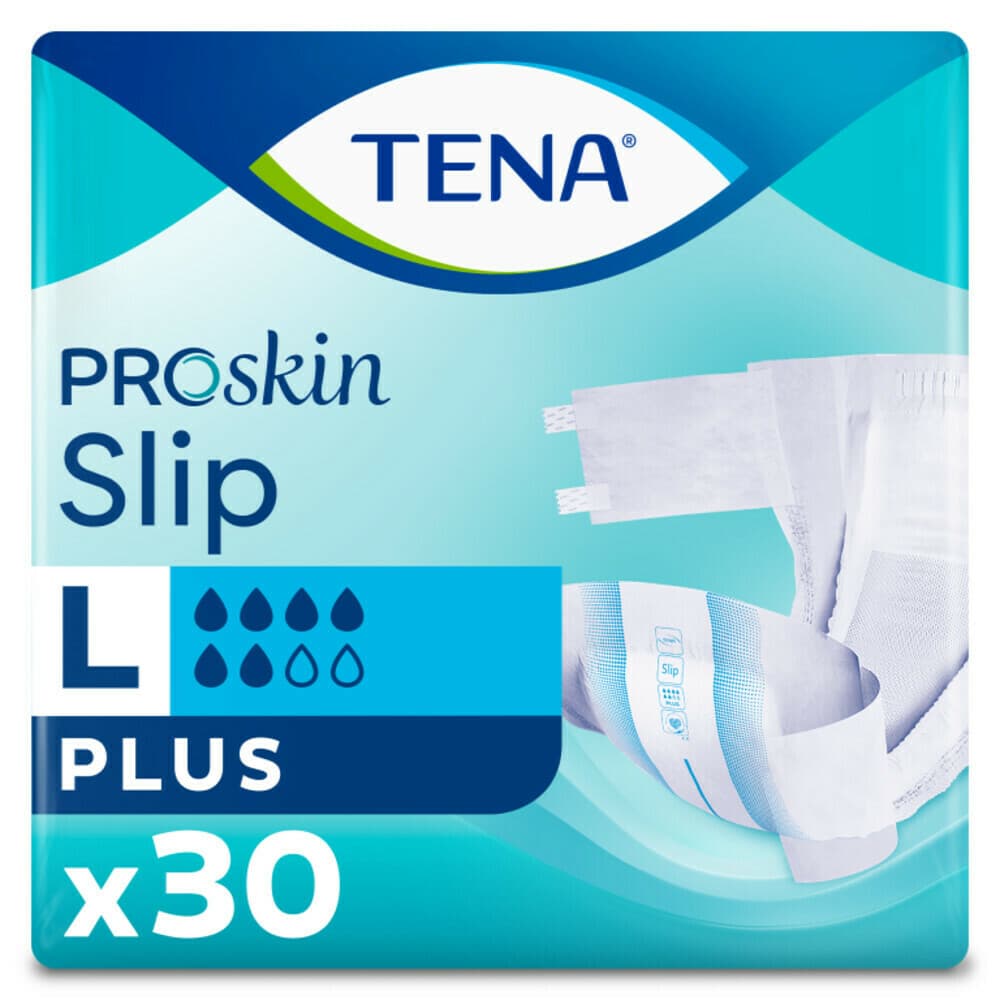 3x TENA Proskin Slip Plus L 30 stuks
