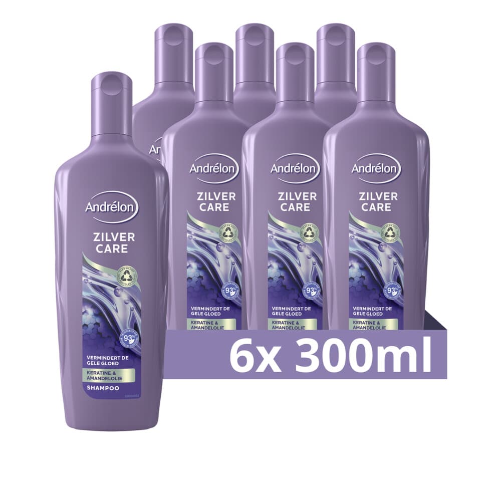 6x Andrélon Shampoo Zilver Care 300 ml