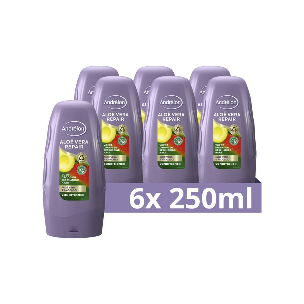 6x Andrélon Conditioner Aloe Vera Repair 250 ml