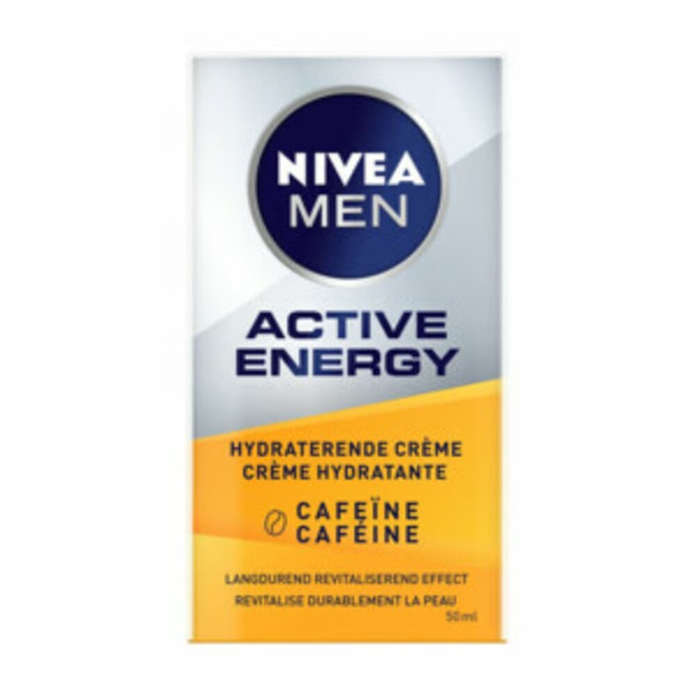 1+1 gratis: NIVEA Men Gezichtscrème Active Energy 50 ml