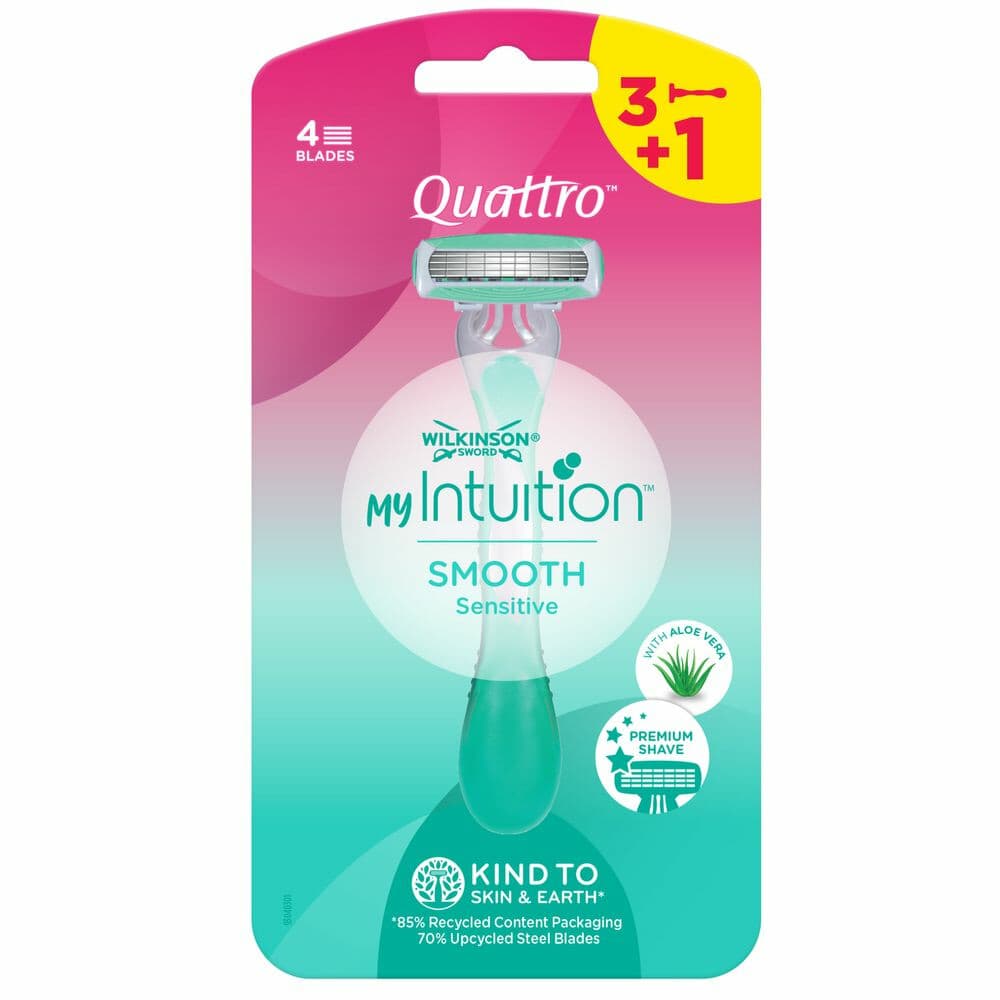 Wilkinson Wegwerpscheermesjes Quattro For Woman 4 stuks