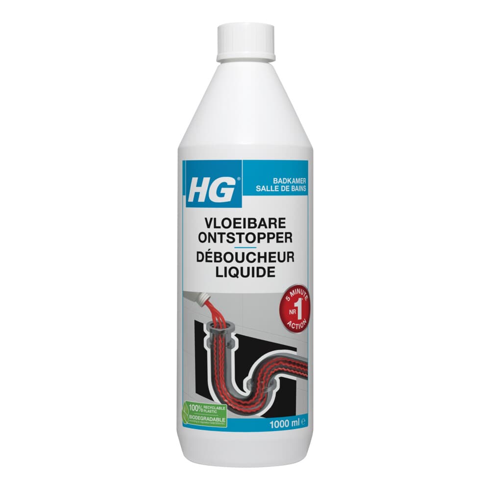 6x HG Vloeibare Ontstopper 1 liter