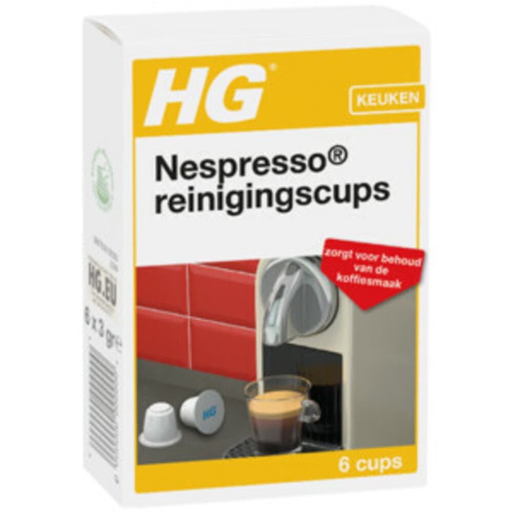 HG Nespresso Reinigingscups 6 stuks
