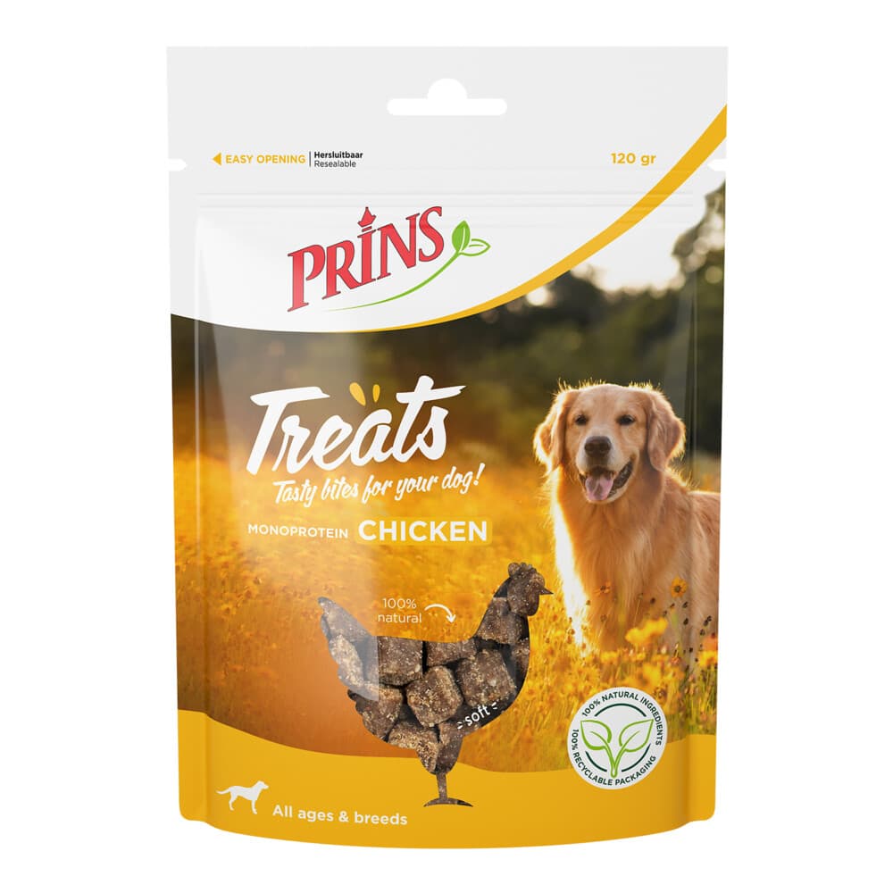 Prins Treats Hondensnacks Kip 120 gr