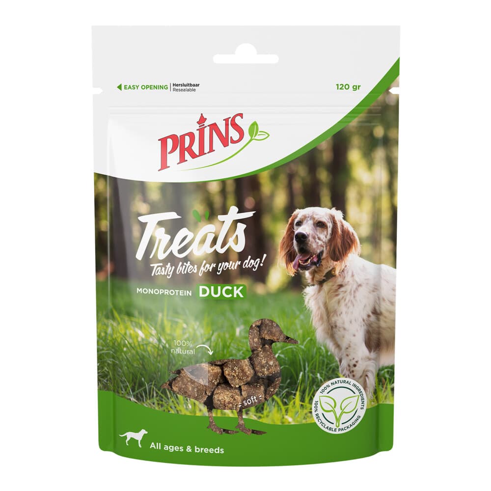Prins Treats Hondensnacks Eend 120 gr