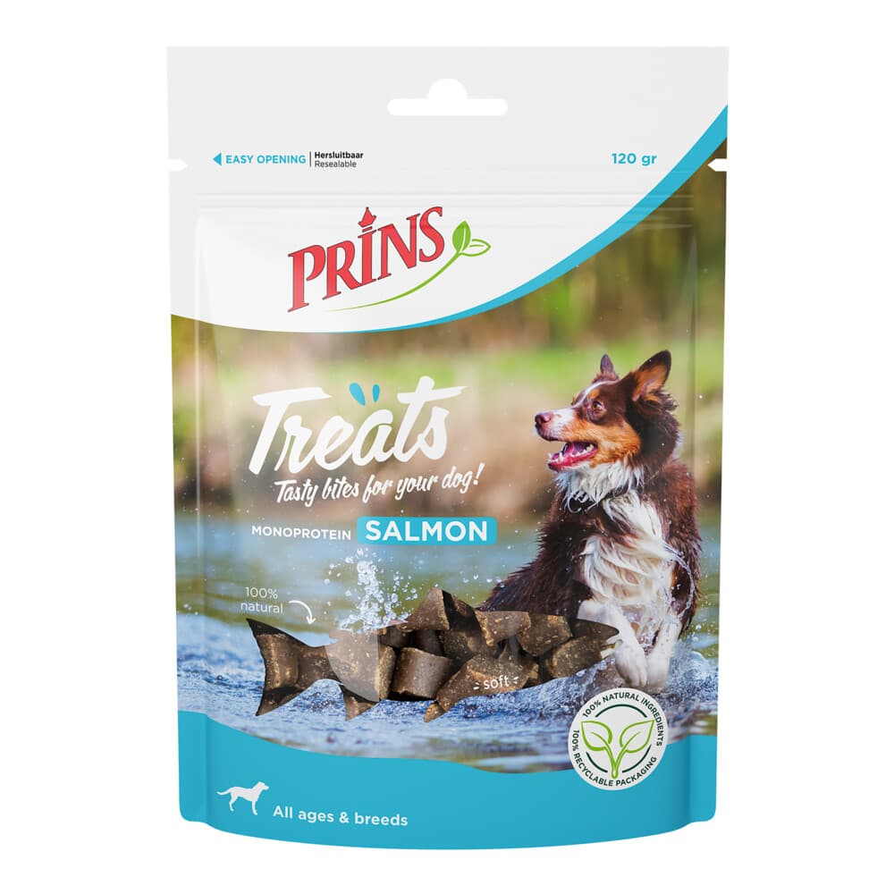Prins Treats Hondensnacks Zalm 120 gr