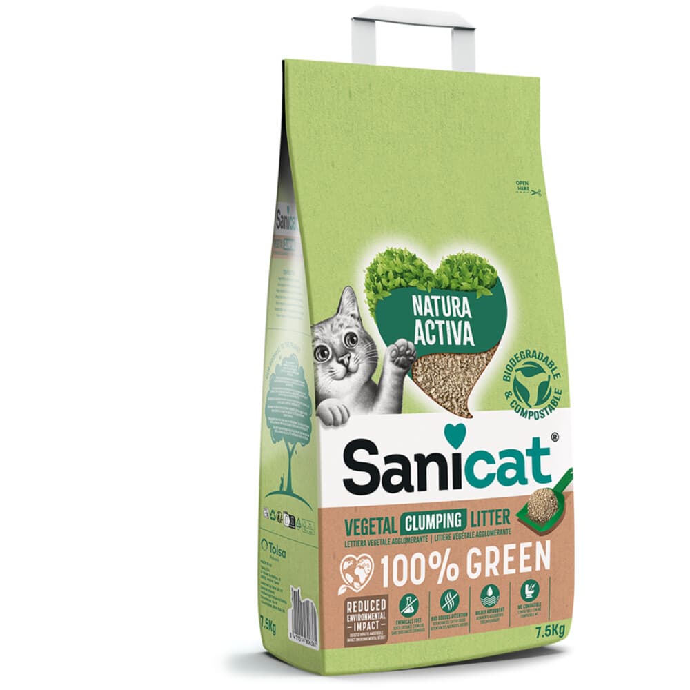 Sanicat Natura Activa 100% Green 7,5 kg