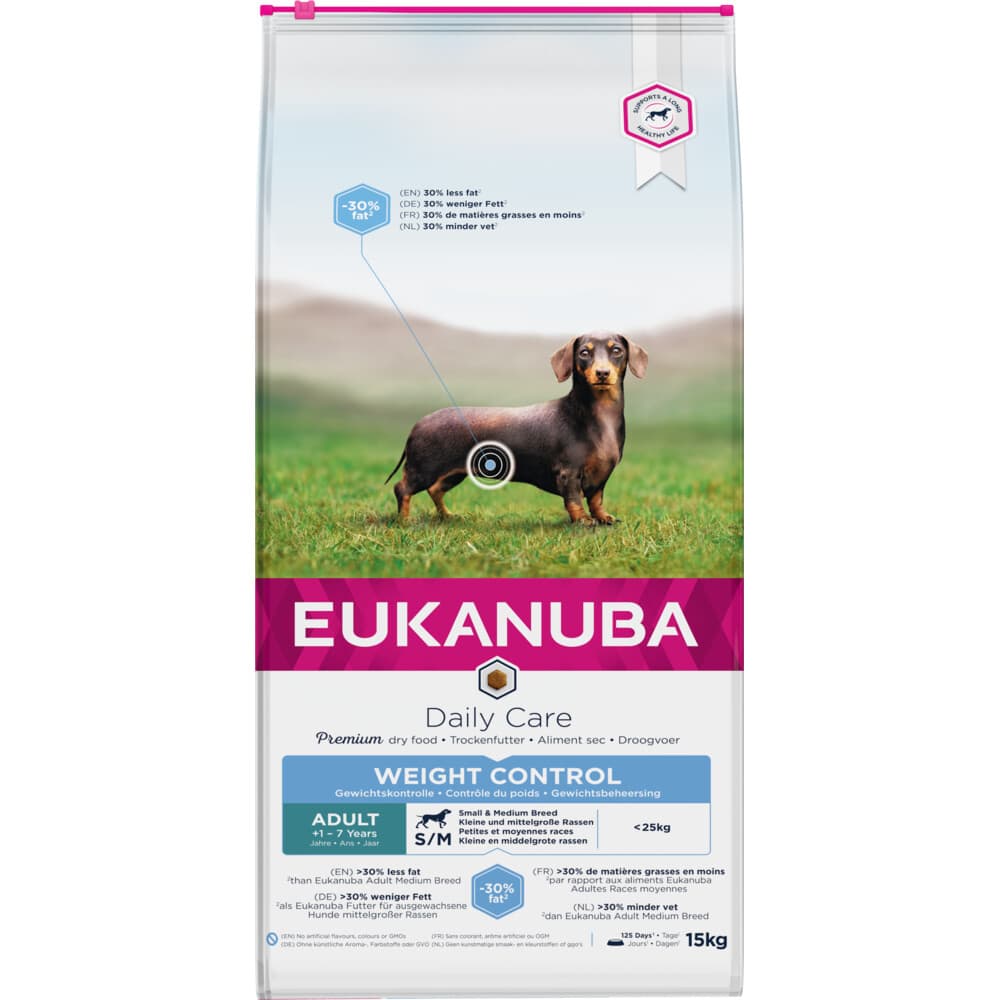 Eukanuba Daily Care Weight Control Small Hondenvoer 15 kg