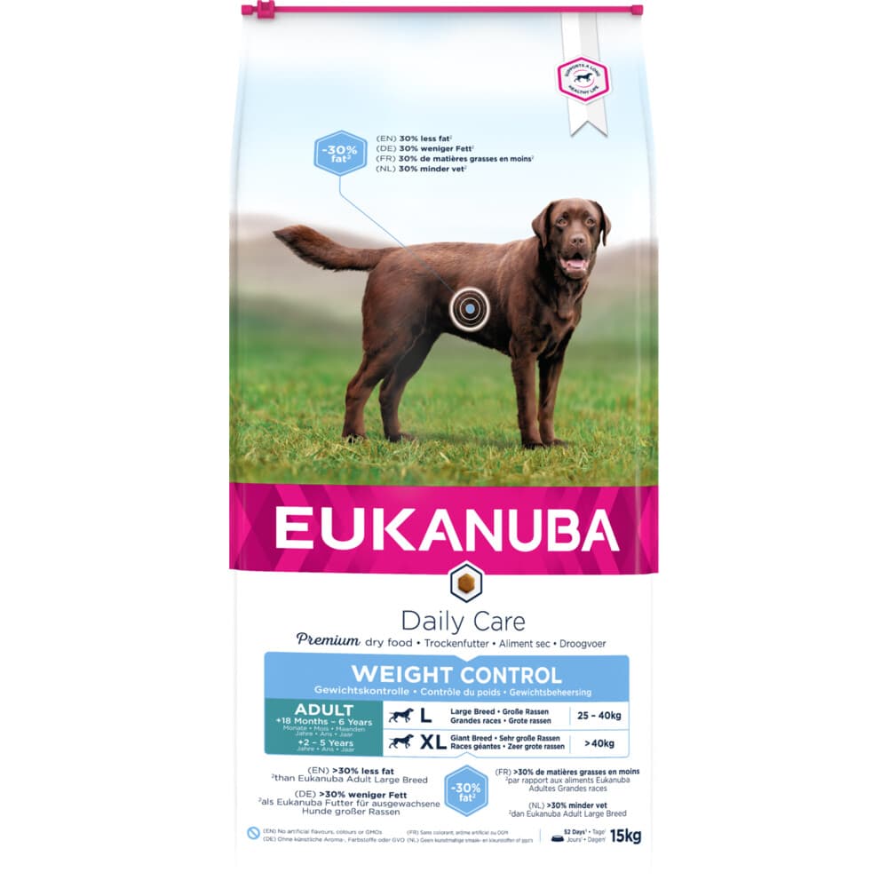 Eukanuba Daily Care Weight Control Large Hondenvoer Kip 15 kg
