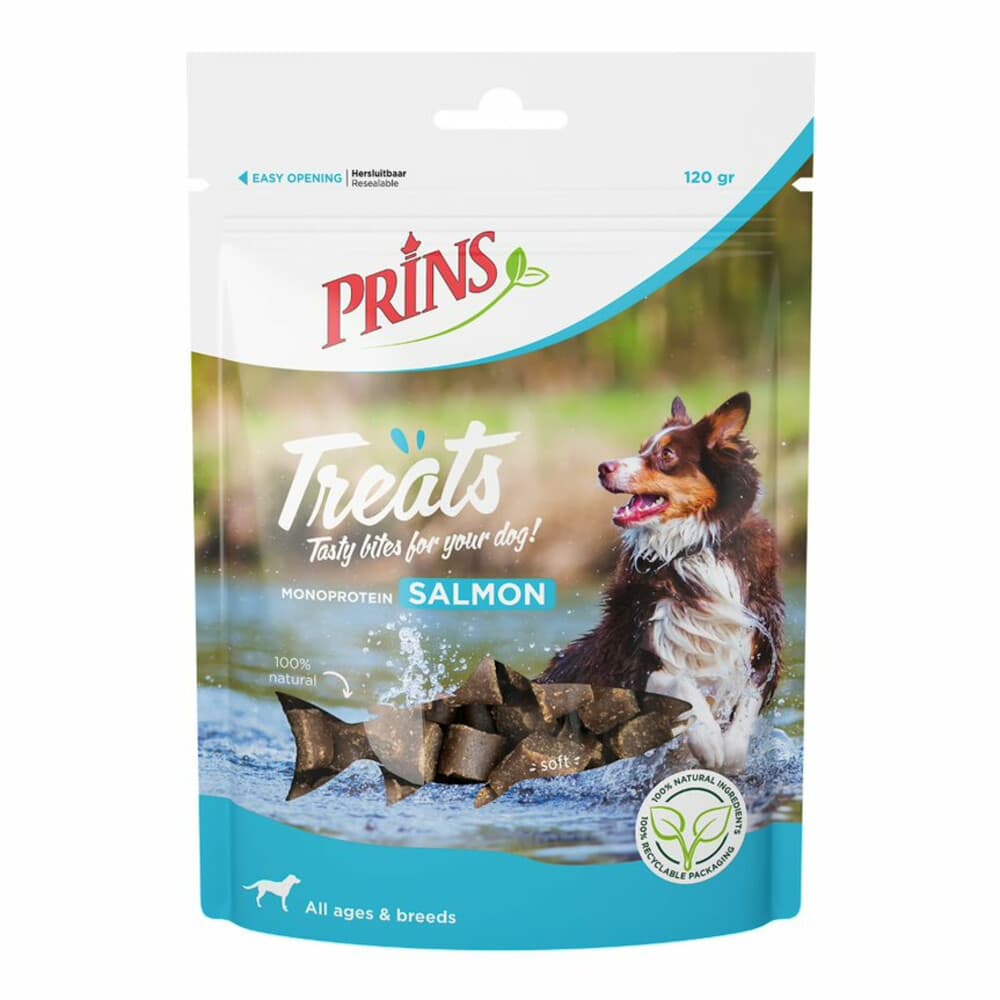 10x Prins Treats Hondensnacks Zalm 120 gr