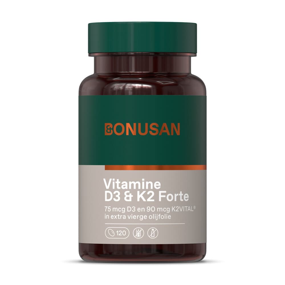 Gratis Verzending: 2x Bonusan Vitamine D3&K2 120 softgels
