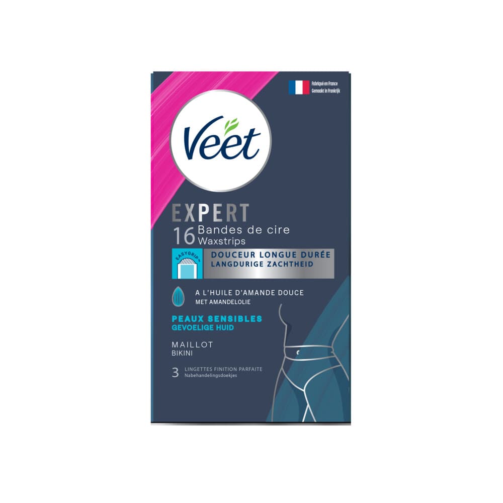Veet Expert Koude Waxstrips Bikini Sensitive 16 stuks