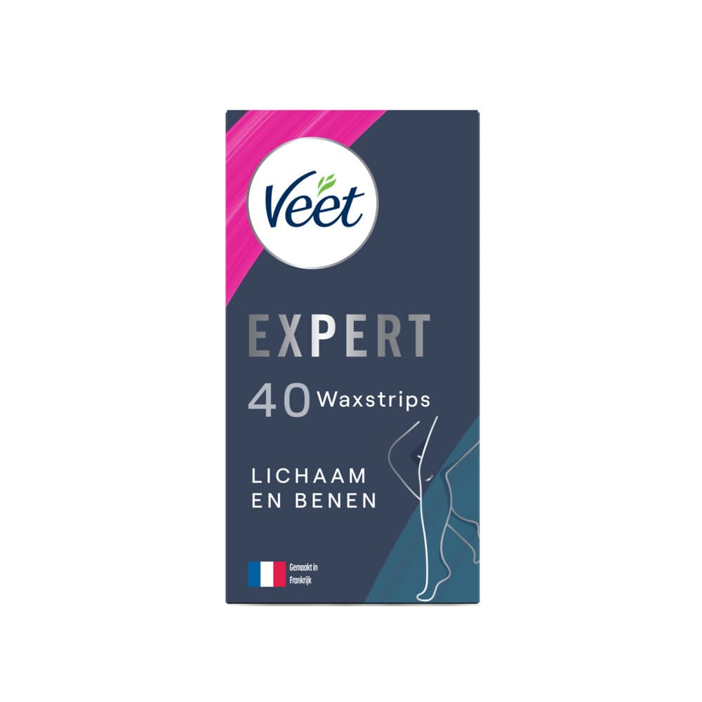 Veet Expert Waxstrips Benen Sensitive 40 stuks